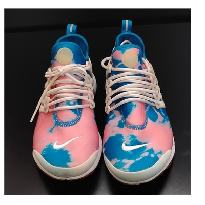 Nike Air Presto Tie Dye Pink Blue White AQ5897-100 Blue Nebula Mesh Low Top Sne 
