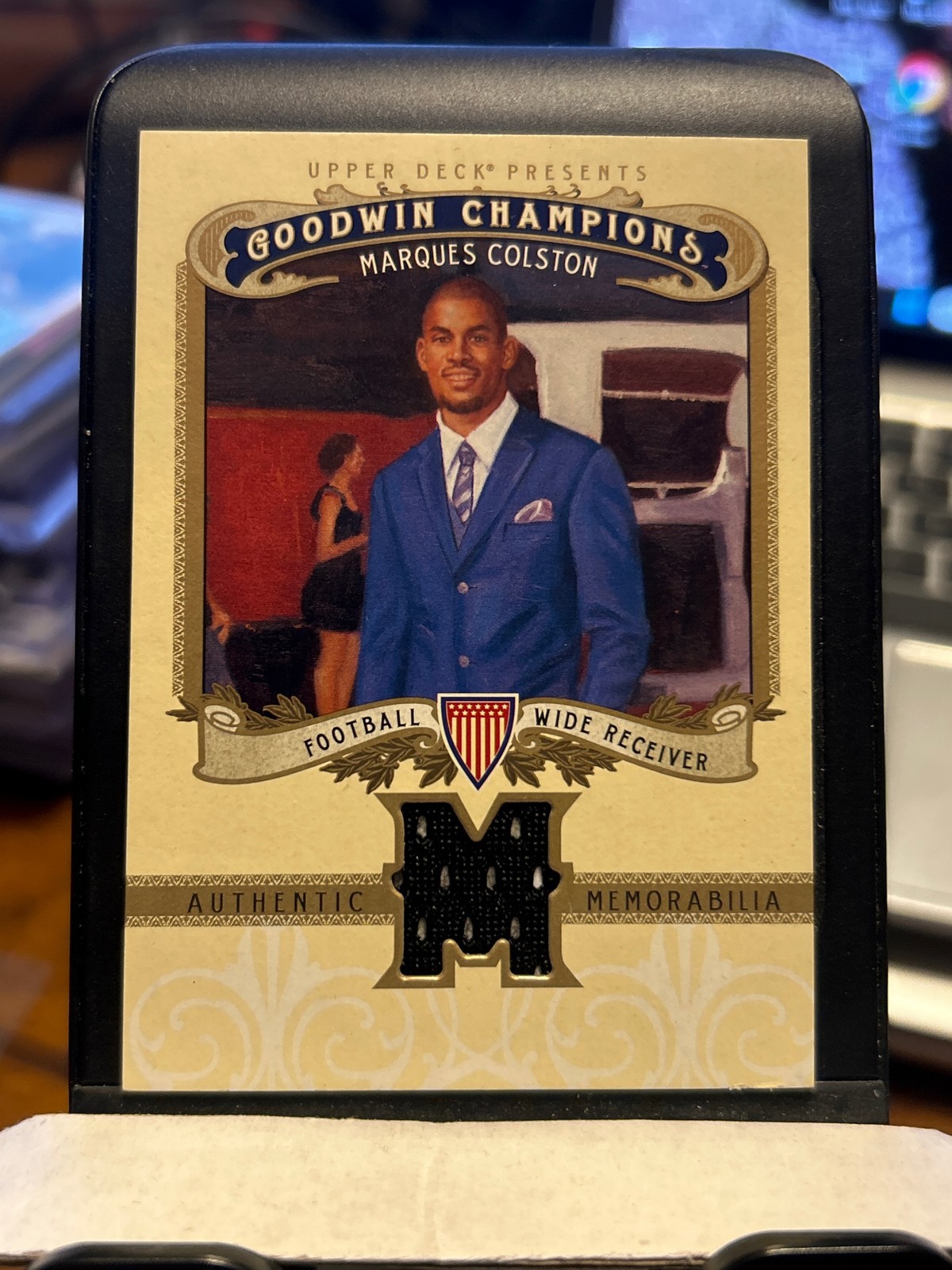2012 Upper Deck Goodwin Champions #M-MC Marques Colston Memorabilia