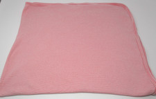 Carter's Pink White Striped Infant Girl Blanket Jersey Knit