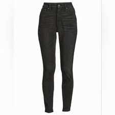 Time  Tru Women's High Rise Curvy Skinny Jeans Sz 6 Black Denim / 26213