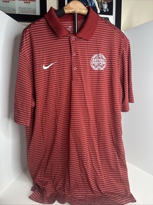 Alabama Crimson Tide BAMA 2020 National Champions Nike Dri Fit Polo Shirt M