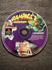 Rampage 2: Universal Tour (Sony PlayStation 1, 1998) Disc Only!