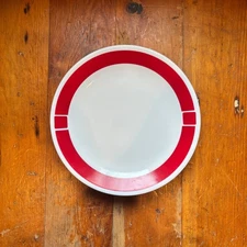 Corelle Urban Red 10.25” Dinner Plate, Chip Resistant, Lead Free, Set of 8