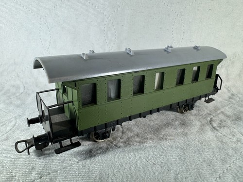PIKO 4040 Personenwagen H0 grün 2-achsig Blech Vintage ohne OVP | Condition: Gebraucht
