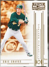 2005 Donruss Prime Patches #56 Eric Chavez Baseball EX