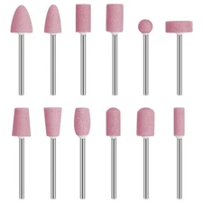 12PCS Nail Drill Bit Nail Art Machine Grinding Stone Head Nail Art Accessories