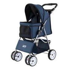 4-Wheel Pet Stroller for Small Dogs Cats up to 15 KG