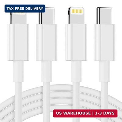 USB C to Lightning Cable 2Pack 3FT [MFi Certified], iPhone Fast Charger Cable Po