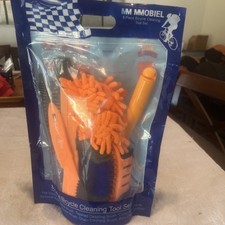E bike Bicycle Cleaning 8 piece Set - Brushes Tire Chain Glove mm Mobiel