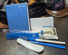 PAN AM Vintage Memorabilia Set (8 Pcs) Pan America World Airways Promo Souvenirs