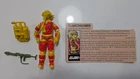 RARE Vintage G.I. Joe A Real American Hero Flamethrower Blowtorch with File Card