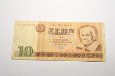 GERMANY 10 MARK 1971 OLD BANKNOTE