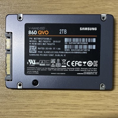 Samsung 860 QVO 2TB 2.5 SATA3 Internal SSD (MZ-76Q2T0)