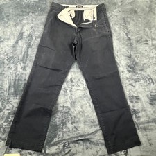 Banana Republic Gavin Chino Pants Gray Straight Leg Cotton Flat Front Size 32x30