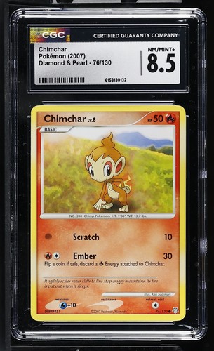 Chimchar graded CGC 8.5 for sale on eBay