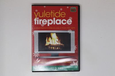 Yuletide Fireplace Virtual Fireplace Holiday DVD Filmed in Hd
