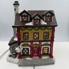 St Nicholas Square Christmas Village Simon’s Butcher Shop 1997 Vintage Retired