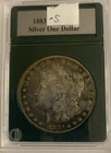 1883-S MORGAN 90% SILVER DOLLAR (mislabeled without San Francisco mint mark)