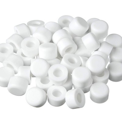Outus 15 Pcs Rubber Door Stop Bumper Tips Stopper Caps 0.32 White 
