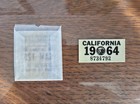 NOS 1964 64 California CA License Plate YOM Year Sticker 8734792 — photo 1