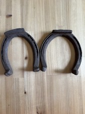 Set Of 2 Vintage Rusty Metal Horse Shoes Lucky Western Rustic Farm Decor