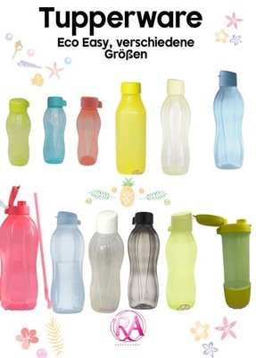 Tupperware Eco Easy, Wasser Plus, Trinkflasche, Wasserflasche, Schule, Arbeit,