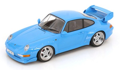 1:18 Porsche 911 (993) GT2 1996 -- Light Blue -- KK-Scale