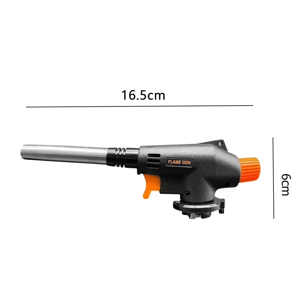 Butane Gas Torch Gun Flame Head BBQ Cooking Welding Burner Lighter Adjustable 13