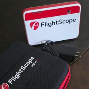 FlightScope Mevo+ Golf Launch Monitor Bluetooth Indoor/Outdoor w/ Case & Adapter