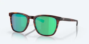 Costa Del Mar Lunettes de soleil Sullivan Tortoise / Verre polarisé miroir vert 580G
