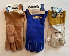 Lot Of 3 Pair Welding Gloves Size Large Radnor Cowhide Tillman 24CL