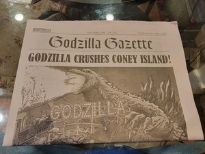 RARE 2025 NYCC GODZILLA Newspaper