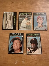 1971 Topps Baseball High #/High Series Sharp Lot (5 Cards) #652-#689 Braves Team