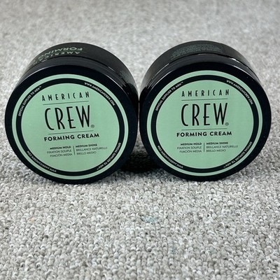 2 Pack American Crew Forming Cream Medium Hold Medium Shine 3oz./85g