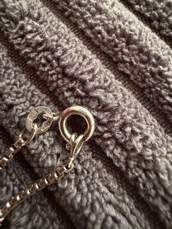 333 Weißgold Kette mit Brillanten - Bild 4 von 4