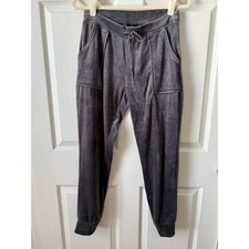 House of Harlow 1960 Nicole Richie Gray Velour Jogger Lounge Pants Size Small