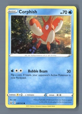 Corphish 038/163 Common Battle Styles Pokemon Near Mint