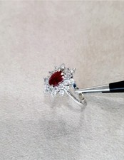 Anello Rubino e Diamanti