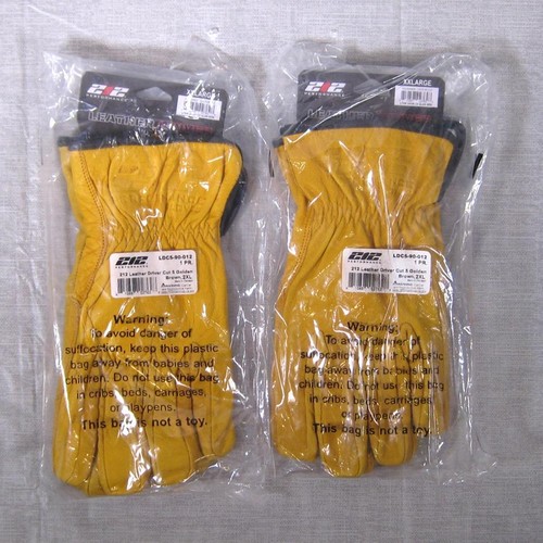 2 Pairs 212 Performance Cut Resistant Leather Driver Gloves Size XXL