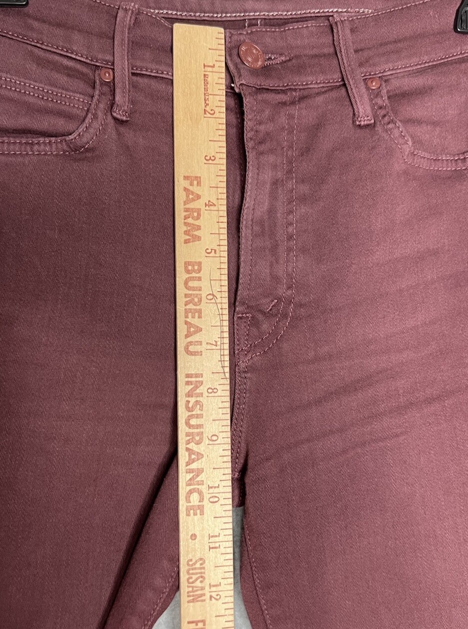 Mother Jeans The Rascal Ankle Fray Womens 28 Birds Of A Feather Stretch Denim