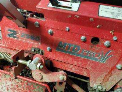 MTD Pro Z2560 Zero Turn Lift Rods/Springs (QTY 2) 01003318
