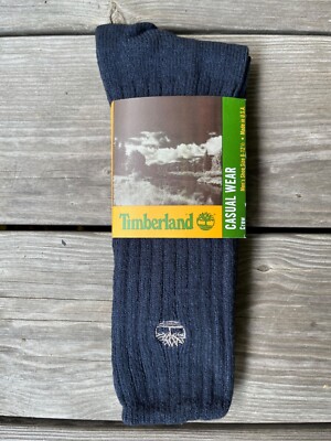 Timberland Casual Wear Crew Socks Men's Shoe Sz 6-12.5 Made in USA