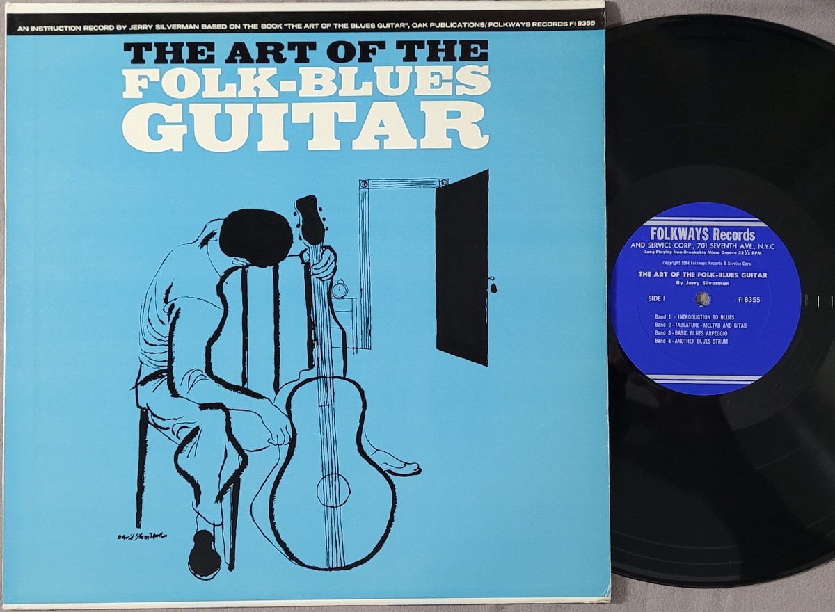 The bluesonics sailing レア盤 Jerry Silverman LP Art Of The Folk-Blues Guitar on Folkways VG+/