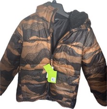 Kids Winter Insulated Jacket Warm Cinnamon Dot Camo - Sz Medium, NWT, Retail 65