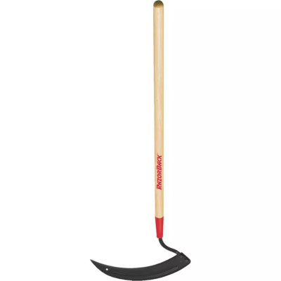12 In. Grass Hook with Wood Handle