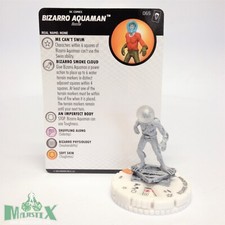 Heroclix Joker's Wild set Bizarro Aquaman 065 Chase figure w/card SKETCH