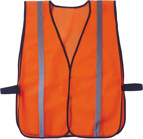 Hi-Viz Safety Sleeved safety vests - Solid Polyester Tricot
