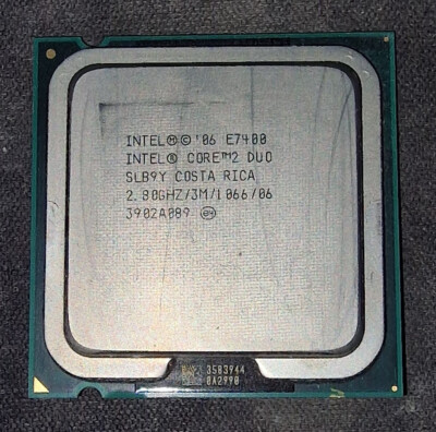 Intel Core 2 Duo 2,80GHz - Sockel 775 - E7400 CPU - SLB9Y - getestet