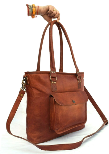 Mujer Handmade Bolsa Bolso de Piel Organizar Bolso Trabajo Bolso Bandolera eBay