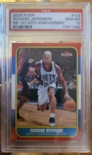 2006-07 Fleer 20th Anniversary Retro Design Richard Jefferson #103 PSA 10 Pop 1